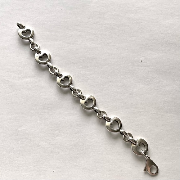 Tiffany & Co. - RARE - Vintage - Heart Stencil Bracelet - Sterling Silver - Picture 4 of 5